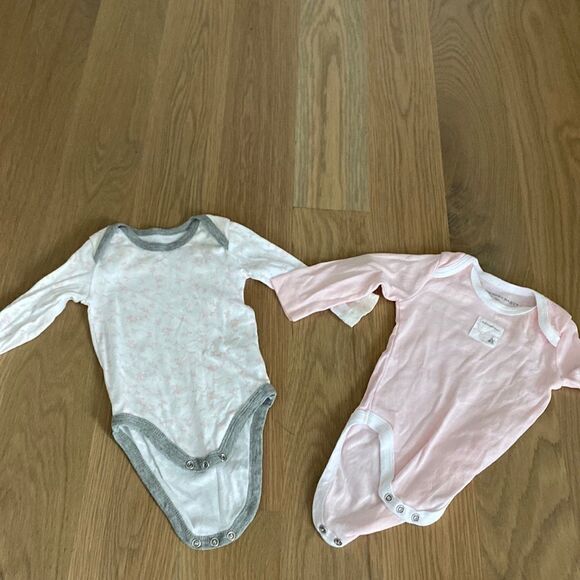 Burt’s bees Long sleeve onesie body suits 0-3M - Picture 1 of 6
